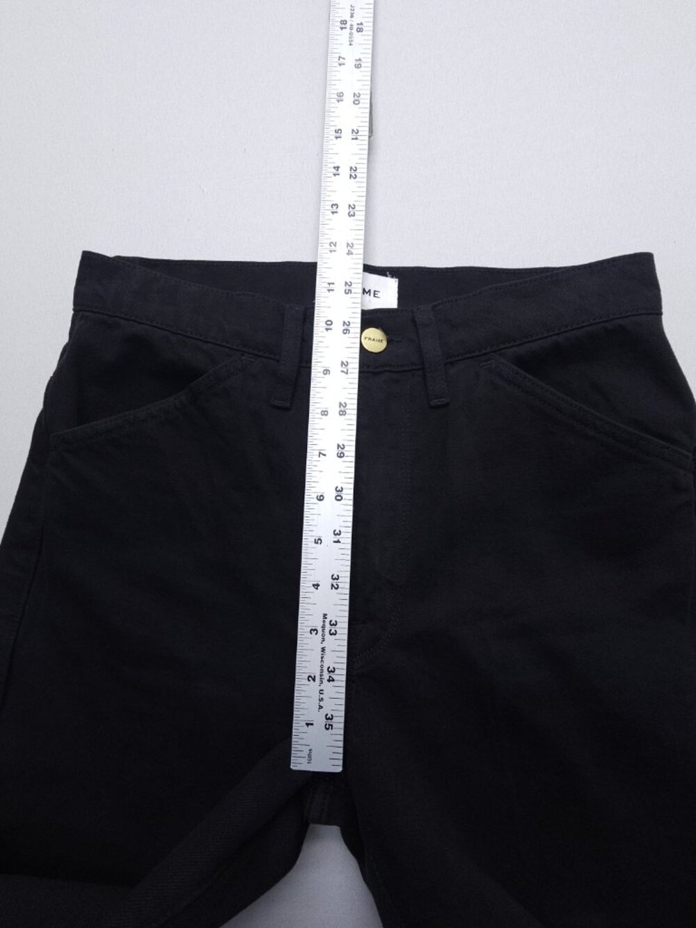 FRAME le baggy palazzo black jeans size 25 - Picture 6 of 10